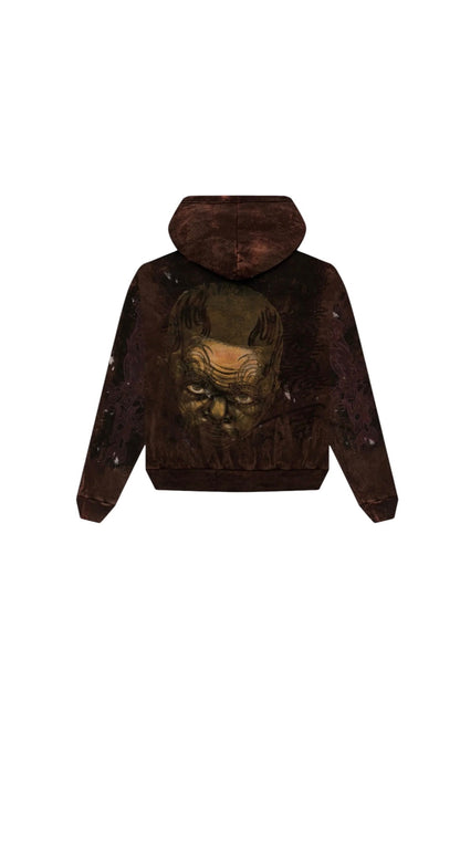 Hellstar Graffiti Hoodie Brown