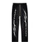 HELLSTAR STUDIOS RACER FLARE SWEATPANTS BLACK