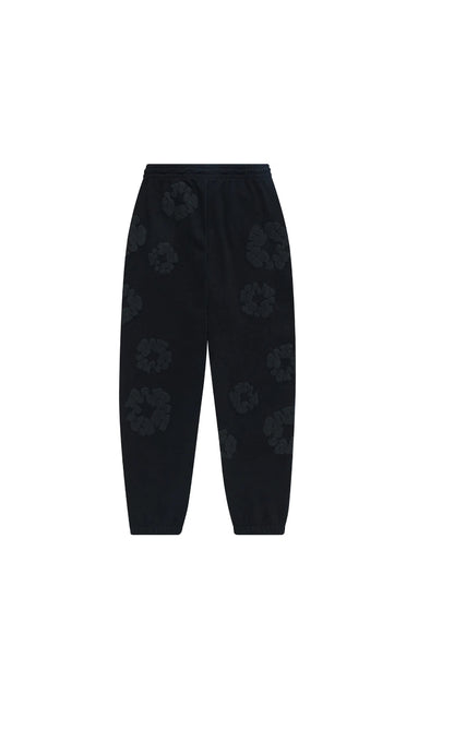 Denim Tears Cotton Wreath Sweatpants Black Monochrome