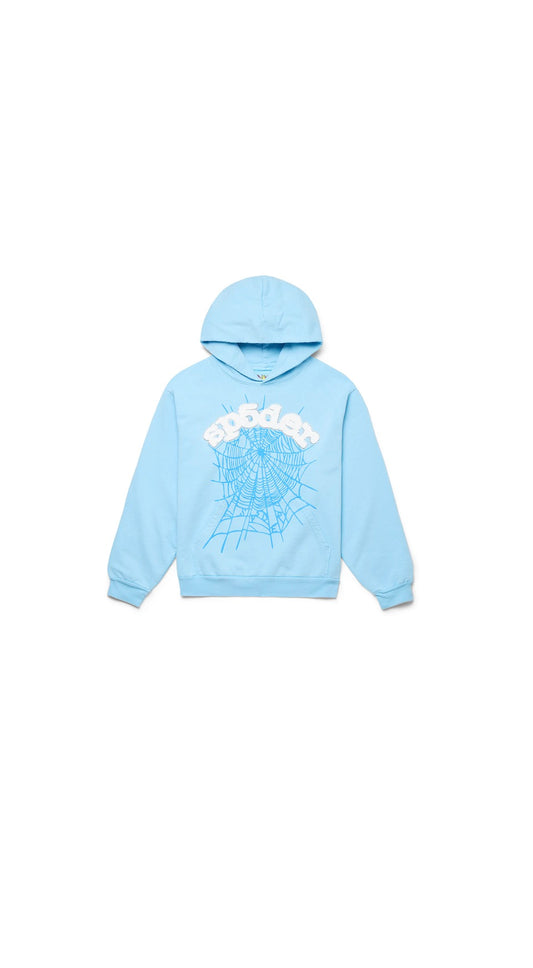 Sp5der Web Hoodie Sky Blue